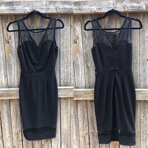 Flattering black cocktail dress